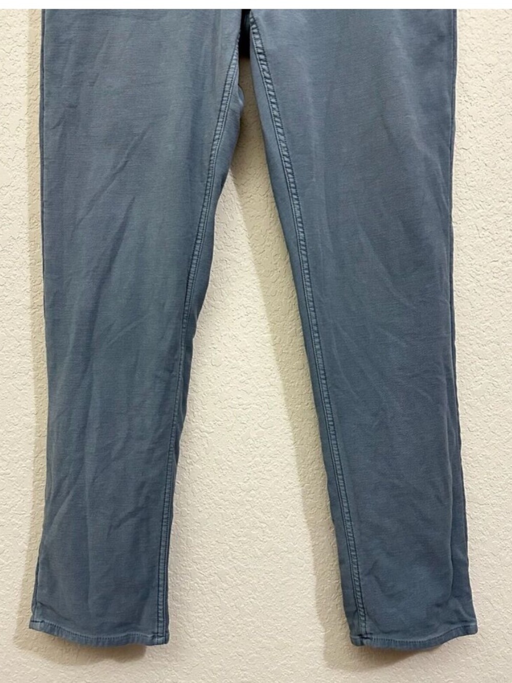 FAHERTY Stretch Terry 5 Pocket Pants Chino in Faded Ocean - Picture 6 of 14